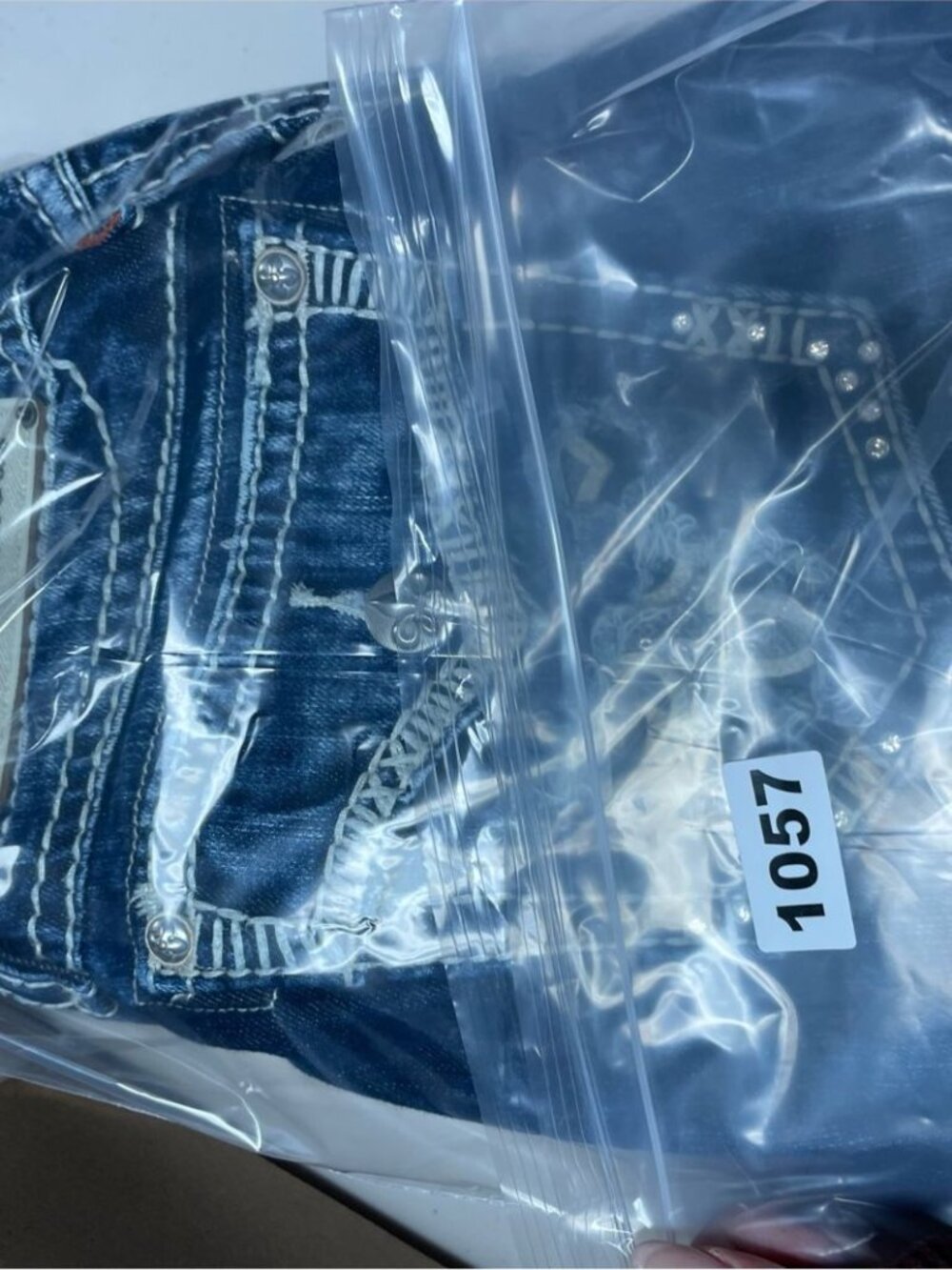 Rock Revival Gloria Boot Jeans Blue 31 Y2K Western Distressed Denim Festival - Picture 16 of 16